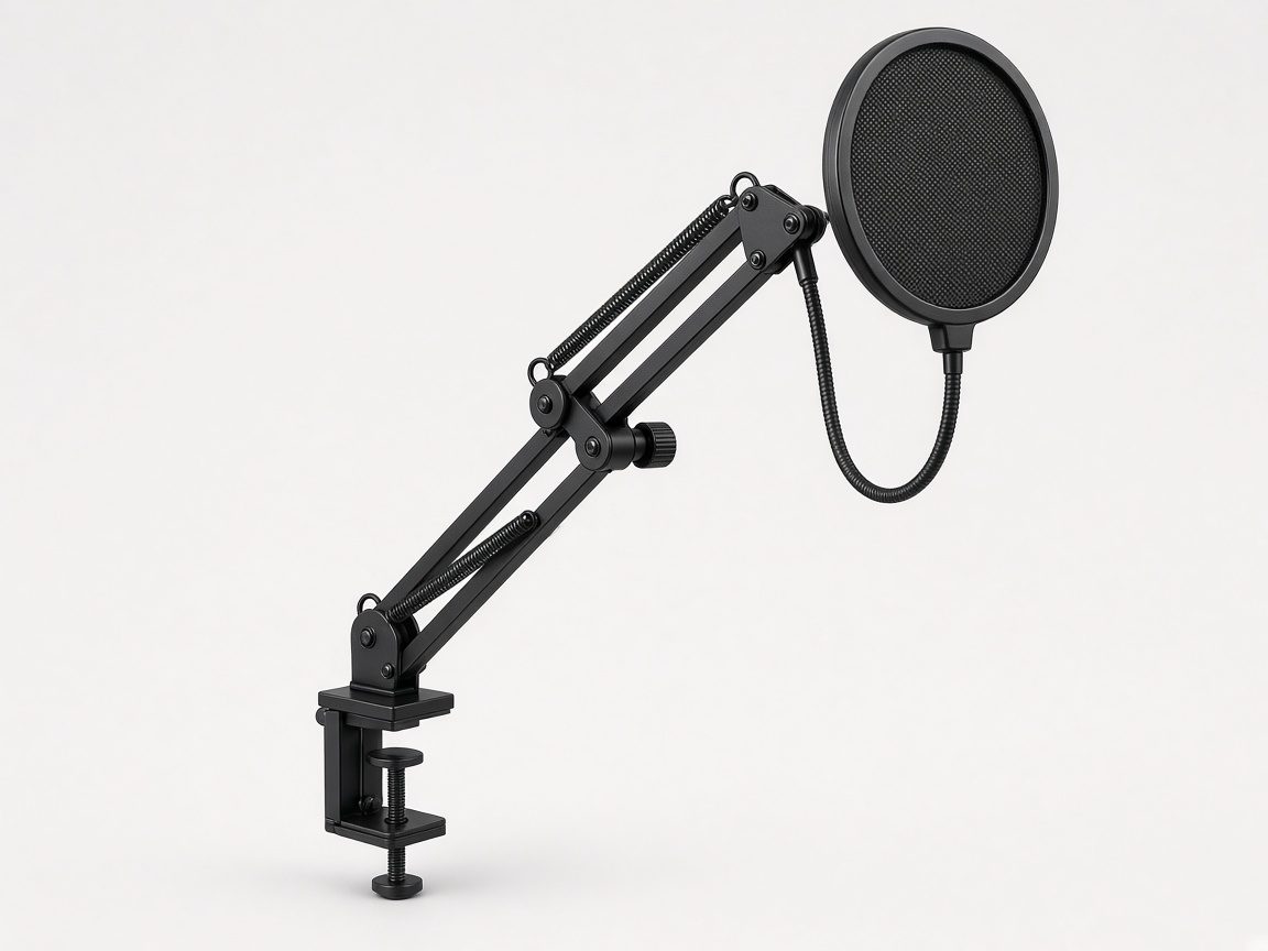 Bras articulé noir pour micro